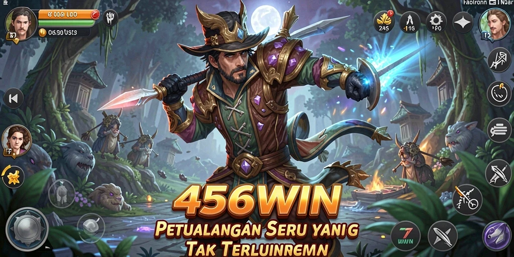 Tangkapan layar gameplay <strong>456WIN</strong> yang menampilkan aksi seru di dunia petualangan.
