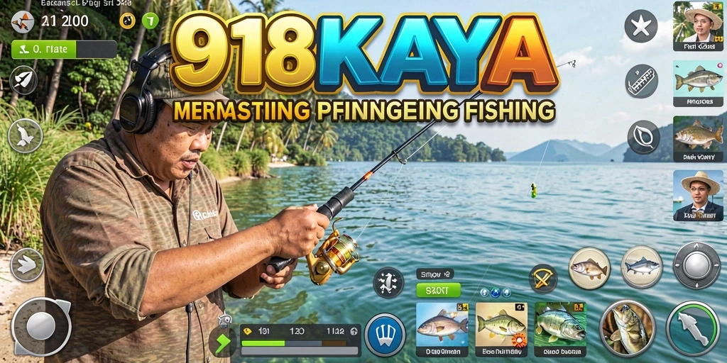 Screenshot gameplay 918KAYA yang menunjukkan suasana memancing yang menawan.
