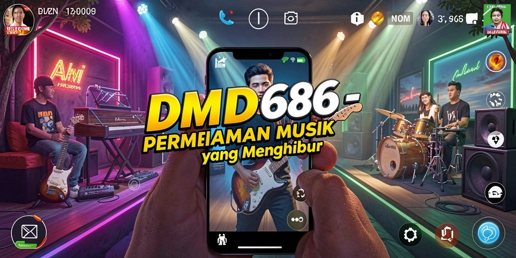 Tampilan dinamis gameplay DMD686 yang menyenangkan.