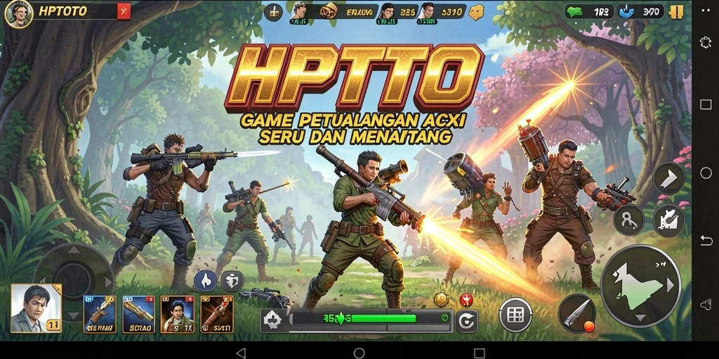Tangkapan layar menunjukkan aksi mendebarkan dalam gameplay HPTOTO.