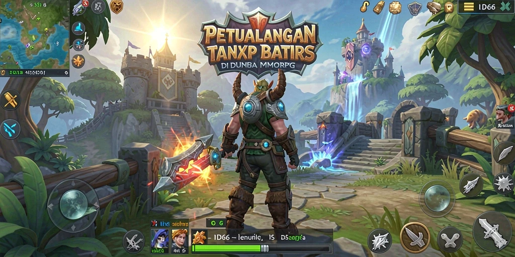 Tangkapan layar gameplay ID66 yang menampilkan pertarungan epik di dunia MMORPG.