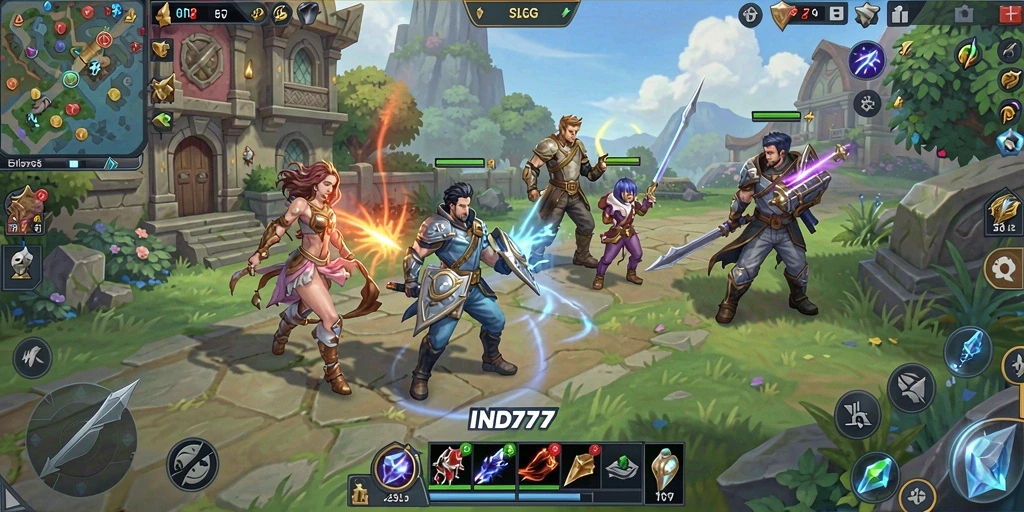 Tampilan gameplay menarik dari game SLG IND777.