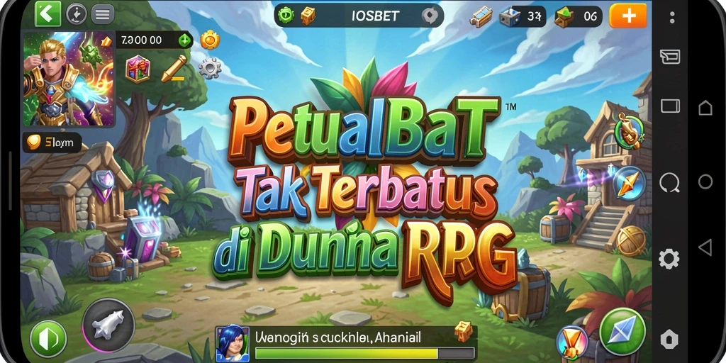 Tampilan screenshot utama IOSBET menampilkan pertarungan epik dalam dunia RPG.
