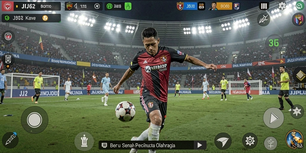 Tampilan gameplay seru dari JJ62 yang menggambarkan aksi di lapangan.
