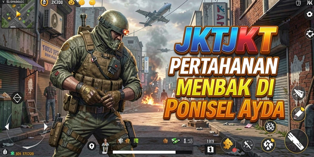 Tangkapan layar menampilkan aksi menara dalam JKTJKT dengan grafis yang memukau.