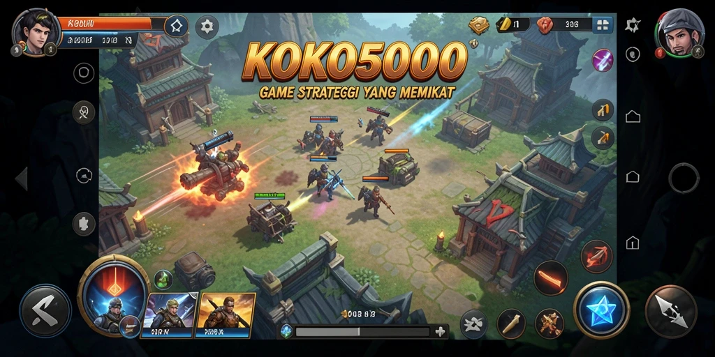 Tampilan gameplay yang memukau dalam KOKO5000.