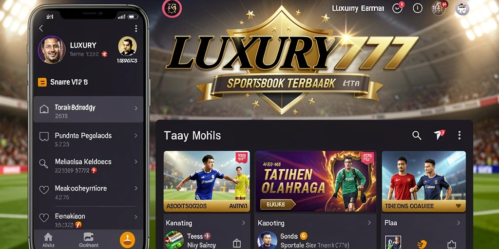 Screenshot gameplay LUXURY777 menampilkan antarmuka sportsbook yang menarik.