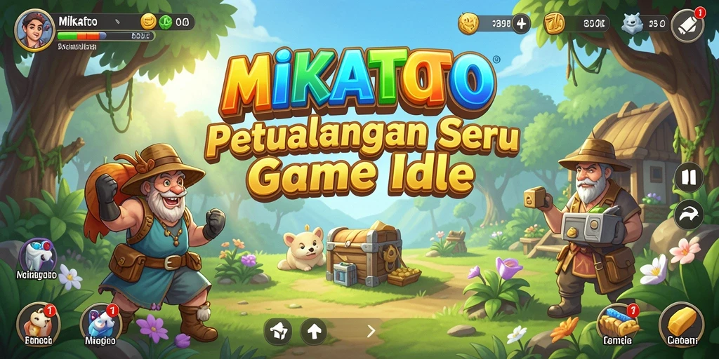 Tampilan gameplay MIKATOTO yang menarik dalam genre Idle.
