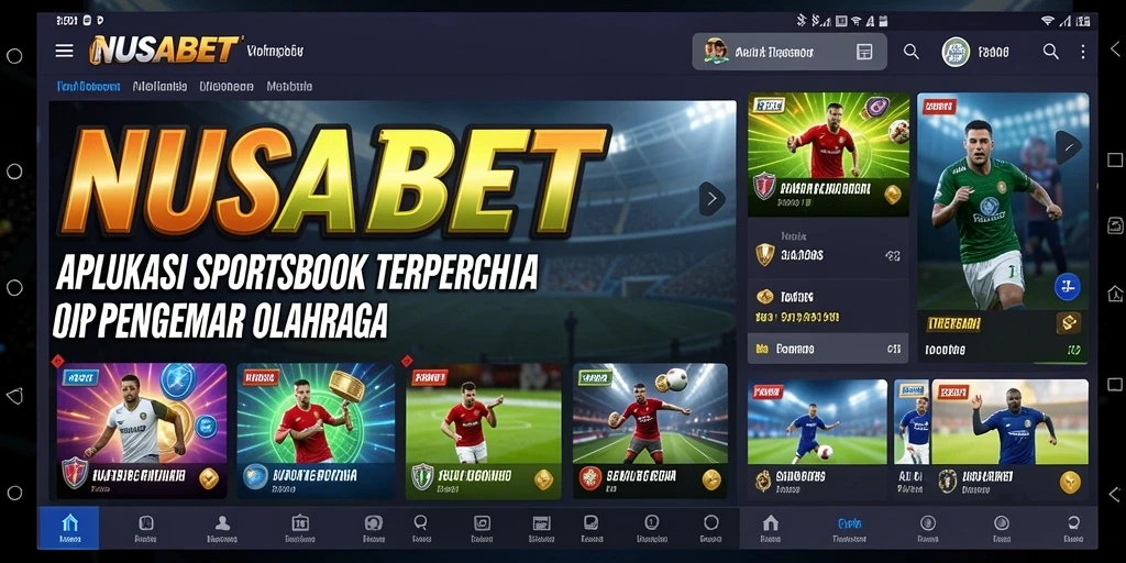 Tampilan antarmuka NUSABET yang sederhana dan menarik.