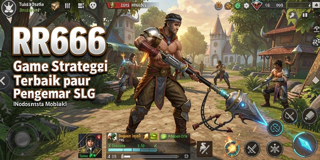 Tampilan gameplay menakjubkan dari RR666 yang memperlihatkan strategi SLG.