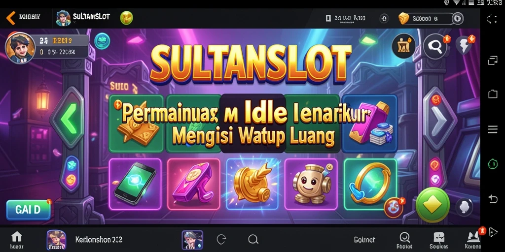 Tampilan gameplay SULTANSLOT yang menampilkan slot berputar dan kemenangan menarik.