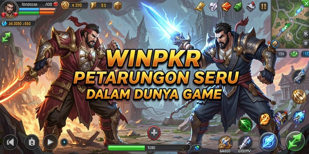 Tampilan gameplay seru dan mendebarkan di WINPKR.